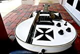 ESP Ltd James Hetfield Iron Cross chitarra elettrica Biancaneve/custodia rigida