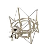EXCEART Montaggio Del Microfono Supporto Del Basamento Spider Antiurto Mic Supporto D'argento Del Metallo di Colore Materiale