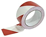 Fama 90960 – Nastro adesivo PVC 50 mm x 33 m, colore: rosso/bianco