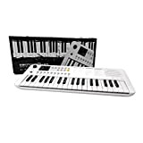 FBT E-Chord SK37 - Mini Tastiera Digitale da 37 Tasti e 32 Voci 100 Suoni, USB e MIDI, Bianco