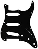 Fender® »11-HOLE MODERN-STYLE STRATOCASTER® S/S/S PICKGUARD« Battipenna per Strat® - 3-Strati - S/S/S - 11-Fori - Colore: Nero