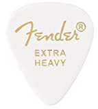 Fender® »351 SHAPE CLASSIC PICKS« Plettri in celluloide - Forma: 351-12 Pezzi - X-Heavy - Colore: Bianco