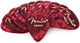 Fender 351 Shape Premium Picks Heavy Red Moto Pack 12