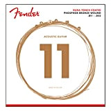 Fender® »860CL DURA-TONE® COATED PHOSPHOR BRONE ACOUSTIC STRINGS« Corde per Chitarra Acustica - Ball End - 011/052