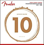 Fender® »860XL DURA-TONE® COATED PHOSPHOR BRONE ACOUSTIC STRINGS« Corde per Chitarra Acustica - Ball End - 010/048