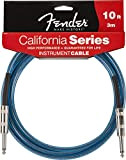 Fender CALIFORNIA CLEARS Cable - Lake Placid Blue 10Ft. (3.0m)