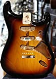 Fender™ Pezzo di ricambio per chitarra Classic Series 60's Stratocaster® SSS Alder (Erle), con fori per montaggio del ponte e ...