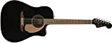 Fender Redondo Player - Chitarra acustica della serie California, colore nero (Jetty)