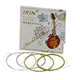 Festnight IRIN M101 Set completo di corde per mandolino Bronze Wound Stainless Steel Silver e Gloden Color (.010-.034)