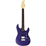 FGN Guitars Odyssey DU - Chitarra elettrica piatta con custodia inclusa, colore: Viola