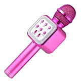 FKSDHDG Tosing Microfono Karaoke Wireless Bluetooth Supporta la Maggior Parte delle App Karaoke Portatile Portatile Portatile