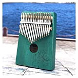 Flashing 17-Key Kalimba Acryl Thumb Piano 17-Key Transparant Toetsenbord Instrument Tuner Hamer Instrumententas Mini Piano (Color : 06)