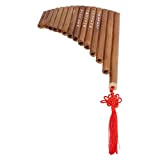 Flauto di Pan, 15 tubi Flauto di Pan fatto a mano naturale per gli amanti della musica