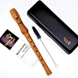 Flauto in legno d'acero – flauto dolce in legno soprano – per studenti e principianti – Impugnatura tedesca – con ...