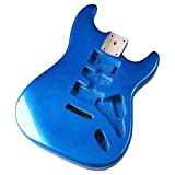 FLFL Per San Body Electric Guitar Body Blue Poplar Wood Guitar Accessories Guitar Barrel 5.7cm Larghezza Tascabile Kit Chitarra incompiuto
