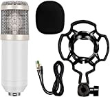 FMOPQ Wireless Microphones BM-800 Karaoke Microphone Studio Condenser Mikrofon Wired Studio Microphone for Vocal Recording KTV Braodcasting Singing Microphone to ...