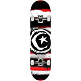 FOUNDATION Star & Moon Red Distressed 8" Complete Board