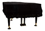 Freenfitmall - Copertura per pianoforte in velluto, copertura per pianoforte a coda (escluso copertura per sgabello)