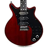 GaYouny Chitarra Personalizzato Guild Brian May Red Guitar Nero Pickguard 3 Raccolte del Ponticello del Tremolo 24 Tasti Personalizzati Chitarra ...