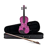Gear4music Violino 1/2 per bambini dai 7 ai 10 anni in sucon fiocco e custodia