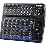 Gemini Sound GEM-12USB - Audio Mixer Analogico a 12 Canali Compact 12 Channel, Inclusi i 4 Canali MIC, 3 Band ...