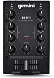 Gemini Sound MM1 Professionale Audio Audio 2 Canali Dual MIC Input Stereo 2-Band Compact DJ Mixer Con Cross-Fader e Controllo ...
