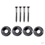 Generic Set of 8 Electric Guitar Neck Joint Mounting Ferrules Bushings (8x Bolts 8xScrews)