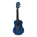 GFBVC Enya Ukulele 23 inch Acoustic Ukulele 4 Strings Hawaii Chitarra Mogano Ukelelen Hawaiian Ukulele (Color : Blue, Size : ...