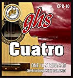 GHS CPR 10 Cuatro (10 corde) Ball End Wound argento