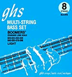 GHS™ Strings »BASS BOOMERS® - 8LS-DYB - 8-STRING BASS« Corde per Basso Elettrico - Nickel Plated Steel - 28" Wicklung ...
