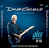 GHS Strings GB-DGF - Corde per chitarra elettrica serie David Gilmour Signature, placcate in nichel (.010-.048) (verniciate)