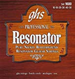 GHS™ Strings »PURE NICKEL ROLLERWOUND RESONATOR 1600« Corde per Chitarra Resonator - Pure Nickel - 1600 Set: 016-056