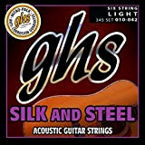 GHS™ Strings »SILK AND STEEL - 345 - ACOUSTIC GUITAR« Corde per Chitarra Acustica - Silver Plated Copper - Light: ...