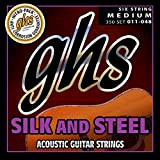 GHS™ Strings »SILK AND STEEL - 350 - ACOUSTIC GUITAR« Corde per Chitarra Acustica - Silver Plated Copper - Medium: ...