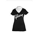 'Gibson Women' s V Neck "Gibson Logo Large (ga blvtlg)