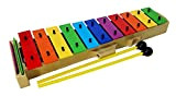 Glockenpiel Carillon Metallofono Xxilofono DEEP AX25N2-1 Cromatico, 25 Tasti Colorati con Astuccio e Mazzetti - Rockmusic