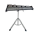 Glockenspiel pieghevole a 30 note, strumento a percussione vibrafono xilofono da 10,5 pollici con 2 mazze e supporto, barre in ...