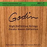 Godin Guitars 008995 Seagull A6 LT - Corde per chitarra acustica, in bronzo fosforoso, luce (rinforzate)