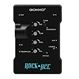 GOKKO AUDIO Rock Ace Chitarra elettrica Amplificatore per cuffia Amplificatore stereo effetto distorsione Mini DI Box 3.5mm Aux IN Jack ...