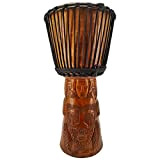 Grande tamburo Djembe Darbuka Bongo Premium Africa Maschera Suono molto buono 60cm U24