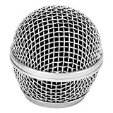Griglia del Microfono di Ricambio, Microfono Wireless e Microfoni Cablati Testa della Griglia del Microfono in Rete di Acciaio Blu ...