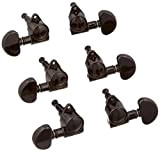 Grover 102-18 Series Rotomatics with 18:1 Gear Ratio 3+3 Machinead/Tuners (Black Chrome)
