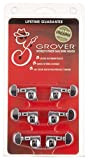 Grover, 406 C, Rotomatic mini, accordatori, confezione da 3 per lato, autobloccanti, Cromati
