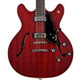 Guild Guitars Starfire IV ST 12 Corde Semi-Hollow Body Chitarra Elettrica, Rosso ciliegia, Doppio taglio w/stop coda, Newark St. Collection, ...