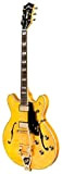 Guild Guitars Starfire VI Semi-Hollow Body Flame Maple Chitarra Elettrica, in Biondo, Doppio Taglio w/tremolo, Newark St. Collection, con custodia ...