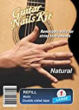 Guitar Nails REFILL Natural (1) Large | Unghie per Chitarra | removibili | con Biadesivo