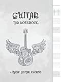 Guitar Tab Notebook: 6 String Guitar Chord and Tablature Staff Music Paper for Guitar Players, Musicians, Teachers and Students