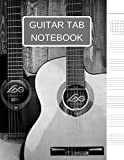 Guitar Tab Notebook: Blank Music Sheet Paper Journal - Guitar Chord, Standard Staff & Tablature