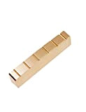 Guyker 43mm Guitar Nut - Pre-Slotted Brass Nuts Replacement Compatible with 6 String Electric Bass Guitar
