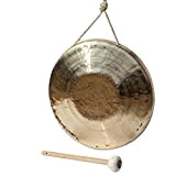 Handmade Copper Gong, Traditional Percussion Musical Instrument With Mallet (Size : 31CM)